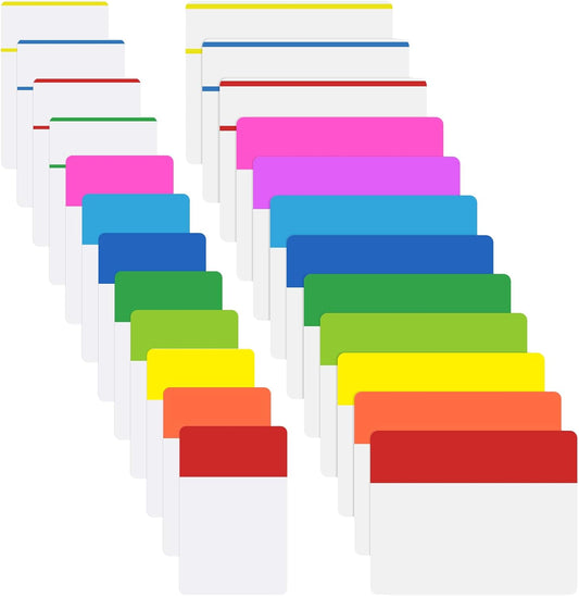 KICNIC Sticky Tabs 480 Pcs, Adhesive Book Tabs, Page Markers, 1 Inch, 2 Inch, 3 Inch Annotation Tabs, Labels for Books, Notebooks, Files, Binders, Bible, Flags for Office and School Use (10 Colors)
