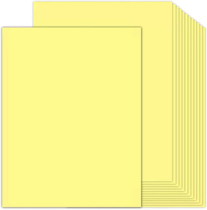 100 Sheets White Cardstock 8.5 x 11 Certificate Paper, Goefun White Card Stock Printer Paper for Invitations, Menus, Wedding, DIY Cards