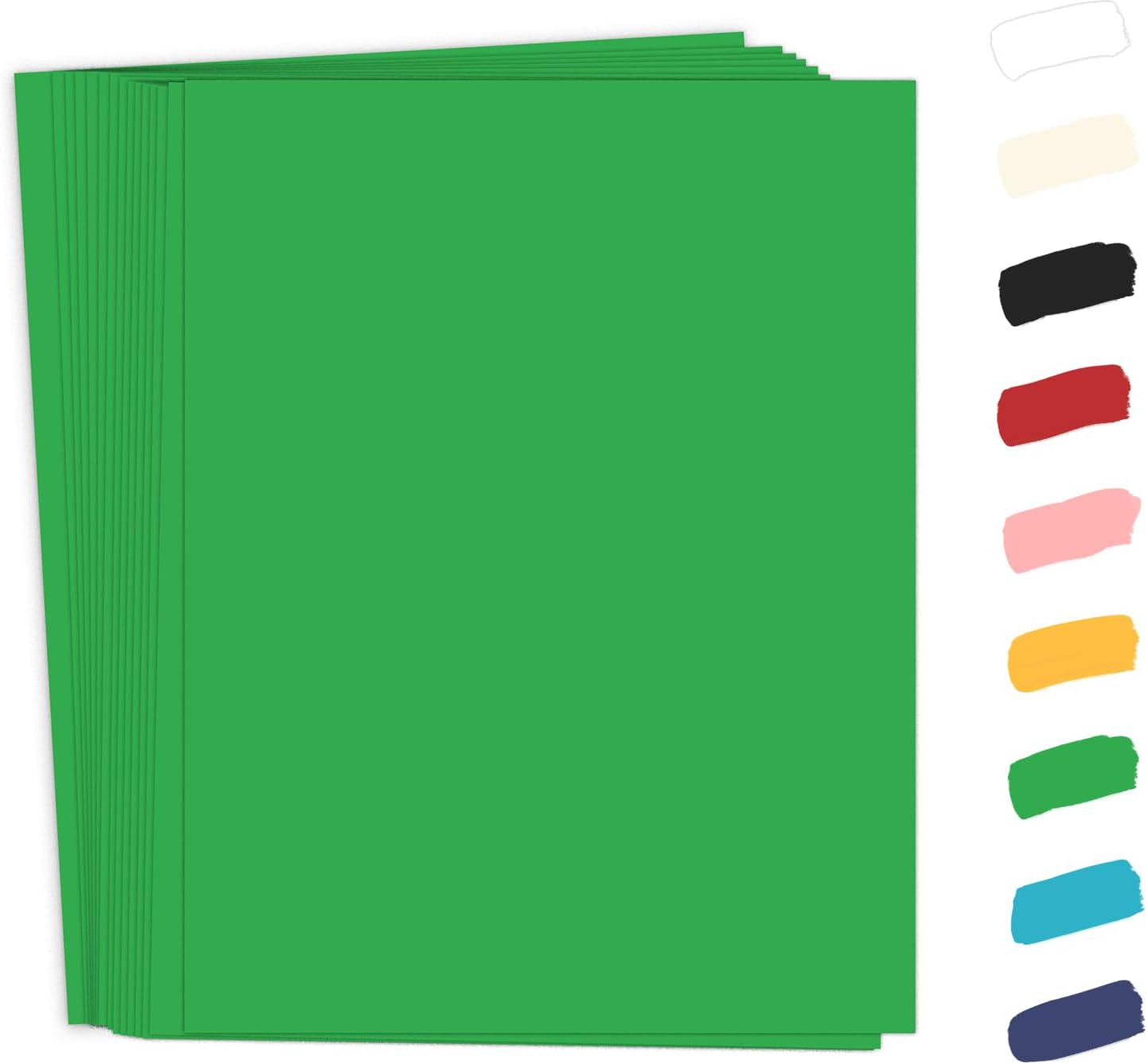 50 Pack White Cardstock 8.5 x 11 White Paper, Goefun 65lb Card Stock Printer Paper for Cards Making, Office Printing, Certificate
