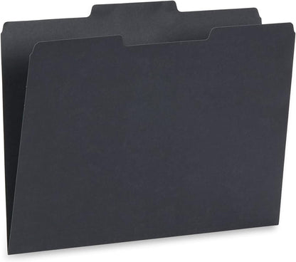 File Folder, 1/3 Cut Tab, Letter Size, Yellow, Great for Organizing and Easy File Storage, 100 Per Box