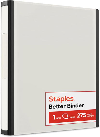 Staples Better Binder 2-Inch D-Ring View Binder, Reinforced Spine, Holds Up to 540 Sheets, Teal, for Office & School
