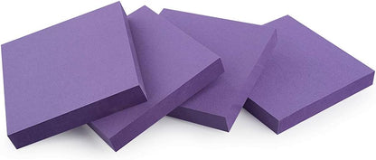 ZCZN 400 Sheets Pop-up Sticky Notes, 3 x 3 Inches, 4 Pads Bright Color Self-Stick Notes, 100 Sheets/Pad, Pink