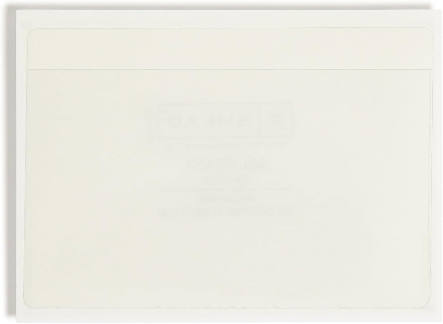 Smead Self-Adhesive Poly Pocket, Document, Clear Pockets, Storage Labels, 100 per Box, 103 Mm W x 76 Mm H, 68123