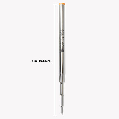Monteverde USA Capless Ceramic Gel Refills to Fit Montblanc Ballpoint Pens, Fine Point Black Ink, Converts to Capless Rollerball, 2-Pack (M132BK)