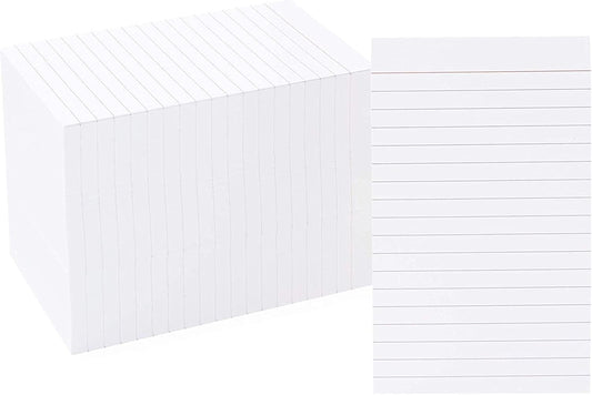Okuna Outpost 300 Pack Vertically Ruled Index Cards - Lined Paper Vertical NoteCards - Portrait Style (3 x 5 In)