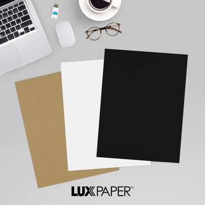 LUXPaper 8.5" x 11" Paper | Letter Size | Pastel Canary Yellow | 60lb. Text | 50 Qty