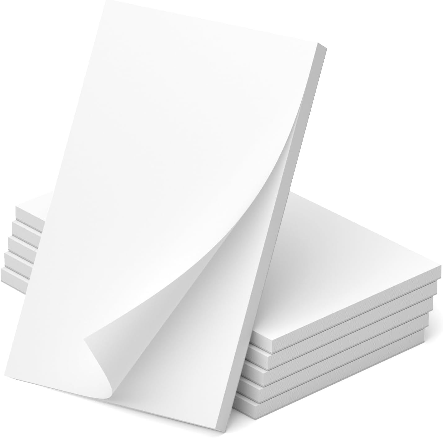 Note Pads 4x6, 6 Pack Mini Blank Notepad 4x6, Small Notepads 4x6 Paper Pads, Scratch Pads 4x6 Small Pads of Paper, Memo Pads 4x6, White Server Note Pad Paper, Small Pocket Notebook 4x6, 50 Sheets/Pad