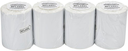 MFLABEL 4x6 Thermal Shipping Labels - 2 Rolls of 250, Perforated & Smudge-Proof Direct Thermal Labels Compatible with Rollo, Zebra, for Amazon UPS FedEx Shopify