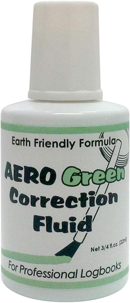 AeroGreen Professional Logbook Correction Fluid by Aero Phoenix