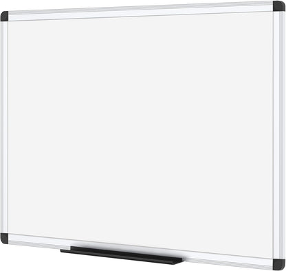 VIZ-PRO Magnetic Whiteboard/Dry Erase Board, 18 X 12 Inches, Includes 1 Eraser & 2 Markers & 4 Magnets