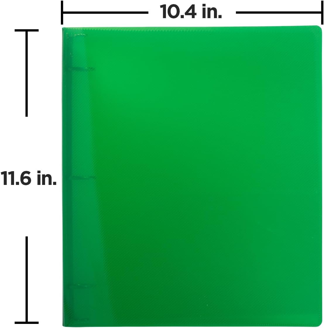 JAM PAPER Plastic 0.75 inch Binder - Clear 3 Ring Binder - Sold Individually