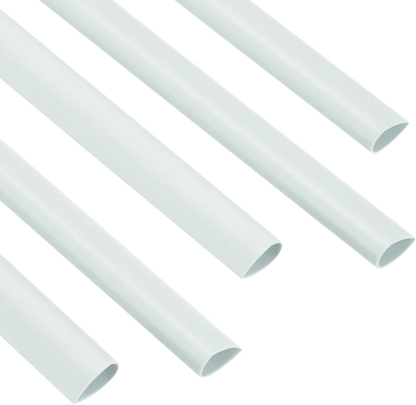 PATIKIL 30Pcs Binding Bars, 8mm Binding Bars Slide Grip 50 Sheets Capacity A4 Size Report Binder Teardrop Shape Presentation Binder for Report Cover Resume, White