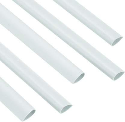 PATIKIL 30Pcs Binding Bars, 8mm Binding Bars Slide Grip 50 Sheets Capacity A4 Size Report Binder Teardrop Shape Presentation Binder for Report Cover Resume, White