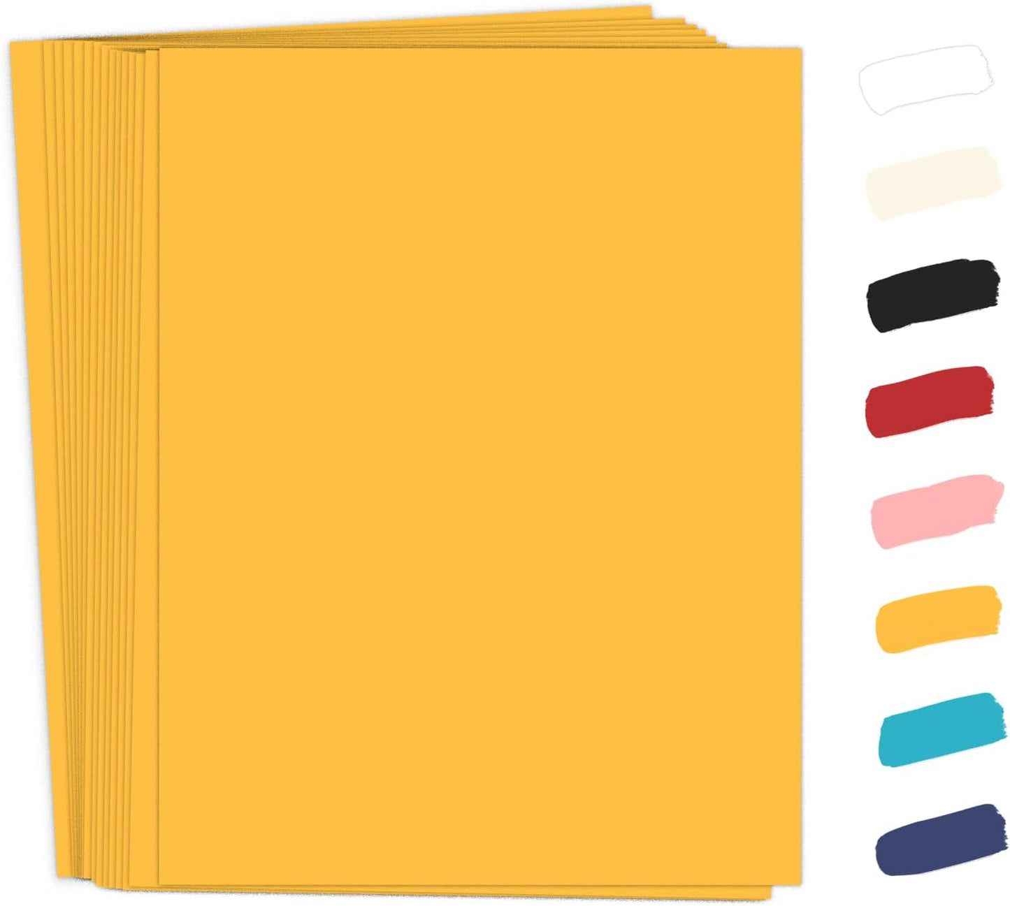 50 Pack White Cardstock 8.5 x 11 White Paper, Goefun 65lb Card Stock Printer Paper for Cards Making, Office Printing, Certificate