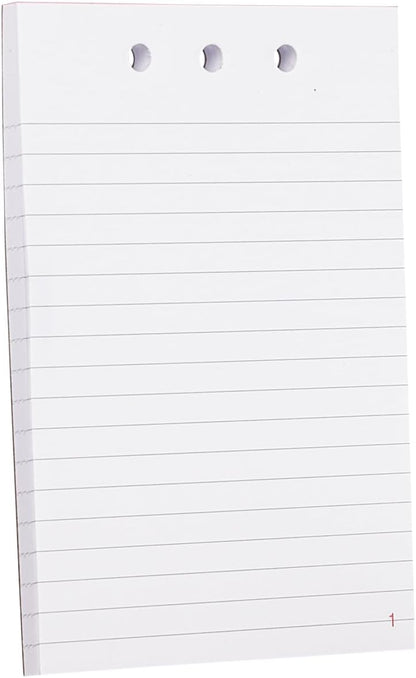 JAY-PEE Memo Book Note Pad Cover NYC Regulation Style Memo Binder with 3 Heavy Metal Rings. Includes 1 Small Size Note Pad 3" X 5" Made of Full Grain Black Leather