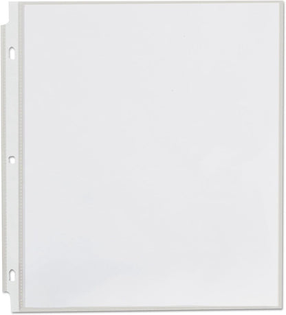 Universal 21124 Top-Load Poly Sheet Protectors, Standard Gauge, Letter, Clear (Pack of 50)