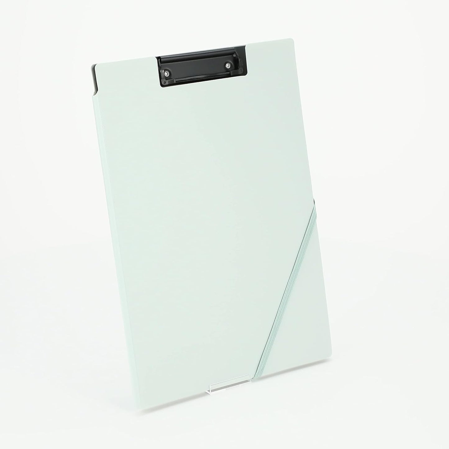 Kokuyo Clipboard Folder, Black A4 Foldable Clipboard Folio with Clip. 360 Degree Binder Clipboard with Elastic Band, File Cover Work Folder Clipboards with Pen Slot. Japan Import (Joha-MC50D)