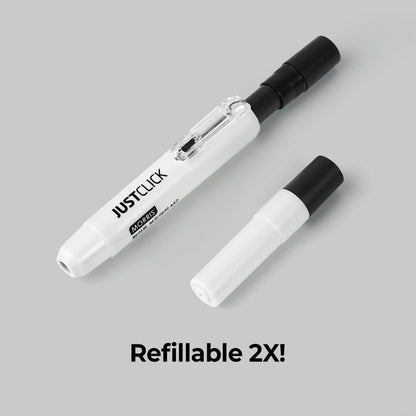 carrotez Retractable Dry Erase Markers, Click Dry Erase Whiteboard Markers, Bullet Tip, Thick Barrel, 12 Count, Black