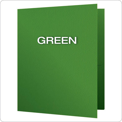 Oxford Twin-Pocket Folders, Textured Paper, Letter Size, Dark Blue, Holds 100 Sheets, Box of 25 (57538EE)