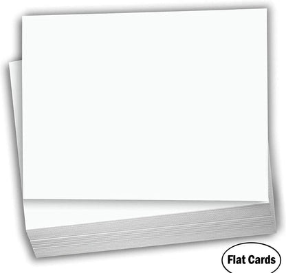 Hamilco Blank Index Cards 6" x 9" Heavyweight Card Stock 80lb Cover White Cardstock Paper - 100 Pack