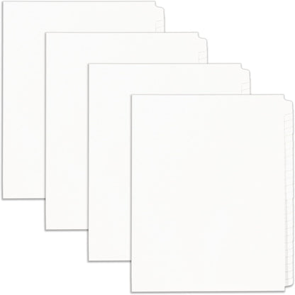 Avery Blank Tab Legal Exhibit Binder Dividers, White Unlaminated Tabs, Letter-Size, Standard Collated 25-Tab Set (11959)