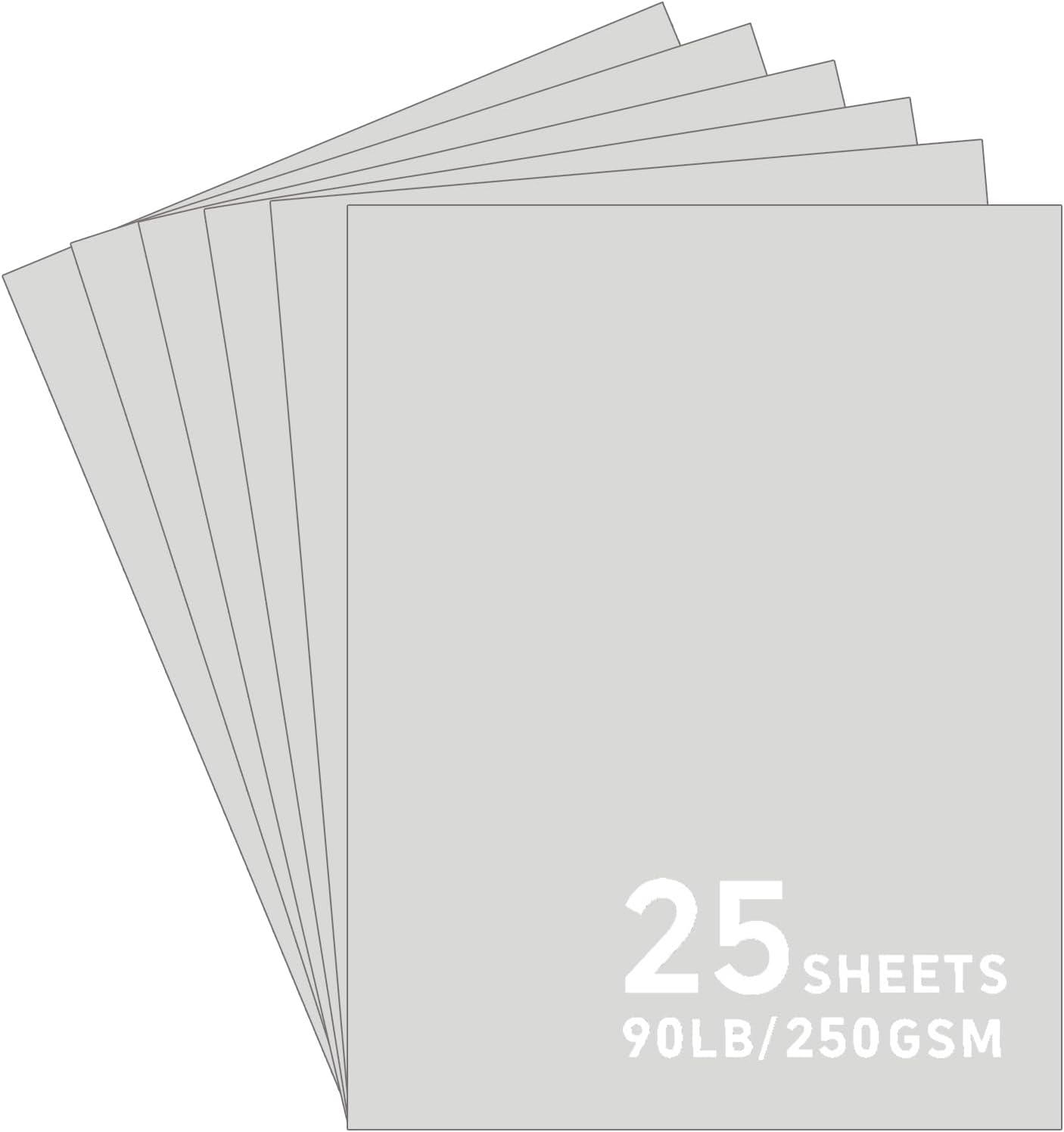 25Sheets Black Cardstock Paper, 8.5 x 11 Card stock for Cricut…
