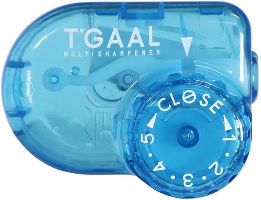 KUTSUWA STAD T'GAAL Angle Adjustable Pencil Sharpener, Translucent Blue, 1 ea. (RS036BL)