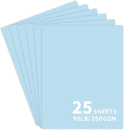 25Sheets Black Cardstock Paper, 8.5 x 11 Card stock for Cricut…