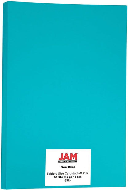 JAM PAPER Ledger Matte 24lb Paper - 90 gsm - 11 x 17 Tabloid - Yellow Recycled - 100 Sheets/Pack