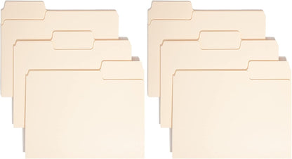 Smead SuperTab Heavyweight File Folder, Oversized 1/3-Cut Tab, Letter Size, Manila, 50 Per Box (10401)