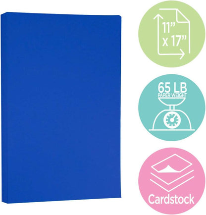 JAM PAPER Ledger Matte 24lb Paper - 90 gsm - 11 x 17 Tabloid - Yellow Recycled - 100 Sheets/Pack