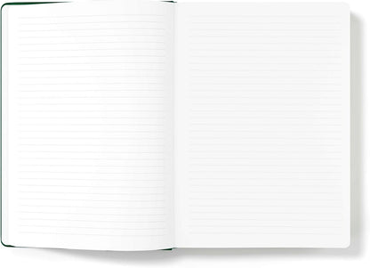 Wykeham's Executive Notebook – 8.5" x 12" – Customization Available (Personalized Black – Lined)