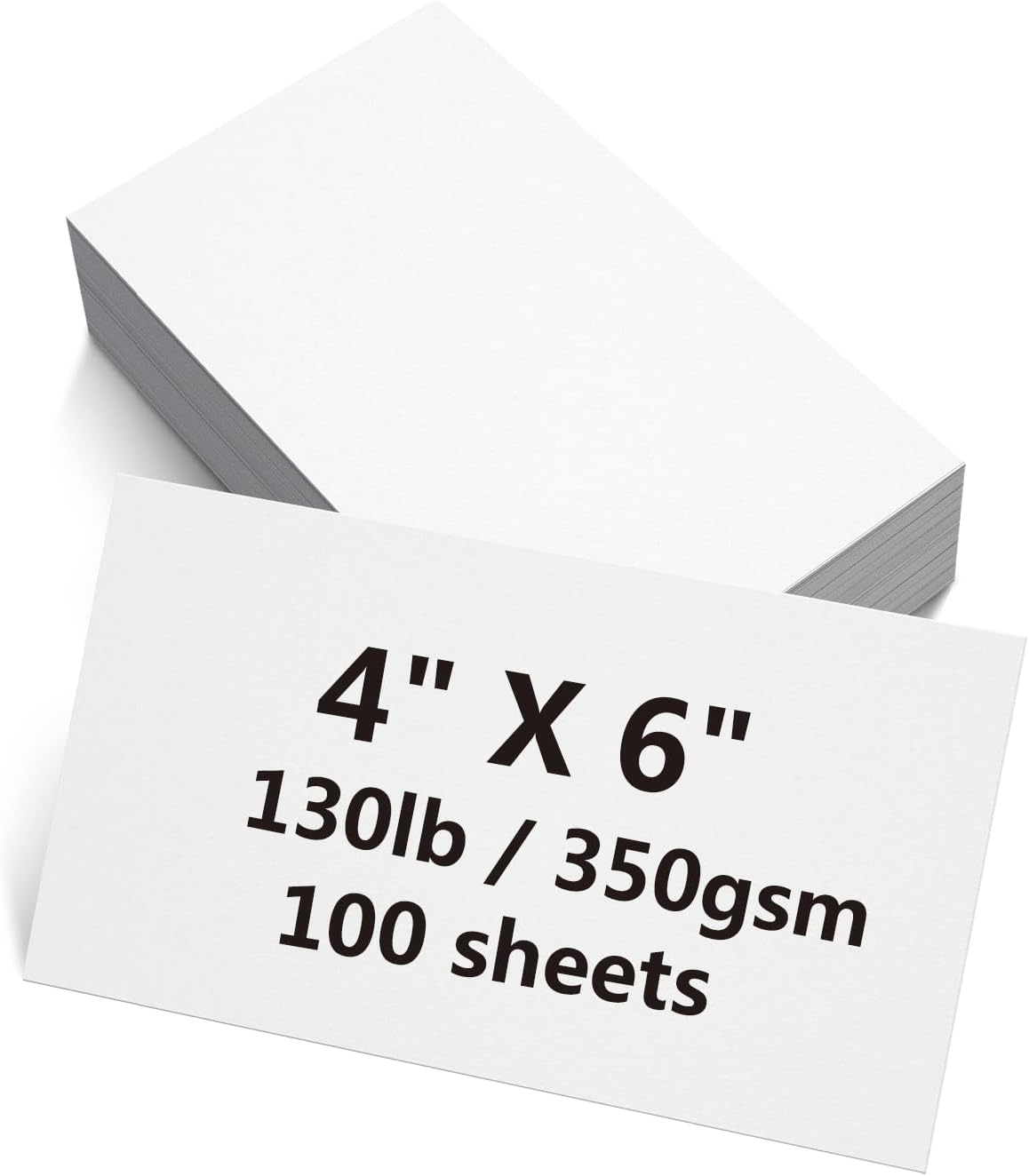 100 Sheets blank cardstock 2 x 3.5 In Heavy Weight business Card Stock 350gsm/130lb Learning Card, Note Card, Thank You Inserts, Gift Tags, Paper Crafts, Write, Draw, DIY (2X3.5 Inches)