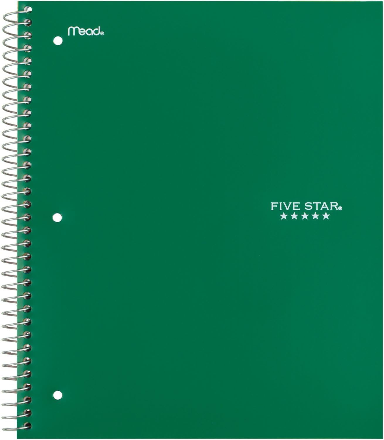 Five Star Spiral Notebook + Study App, 3 Subject, Wide Ruled Paper, 8" x 10-1/2", 150 Sheets, Fights Ink Bleed, Water Resistant Cover, Harvest Yellow (73463)