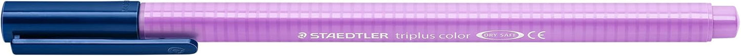 STAEDTLER 323 Triplus Colour Fibre-Tip Pens, 1.0 mm, Assorted Colours, Pack of 10