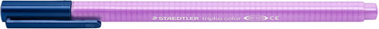 STAEDTLER 323 Triplus Colour Fibre-Tip Pens, 1.0 mm, Assorted Colours, Pack of 10