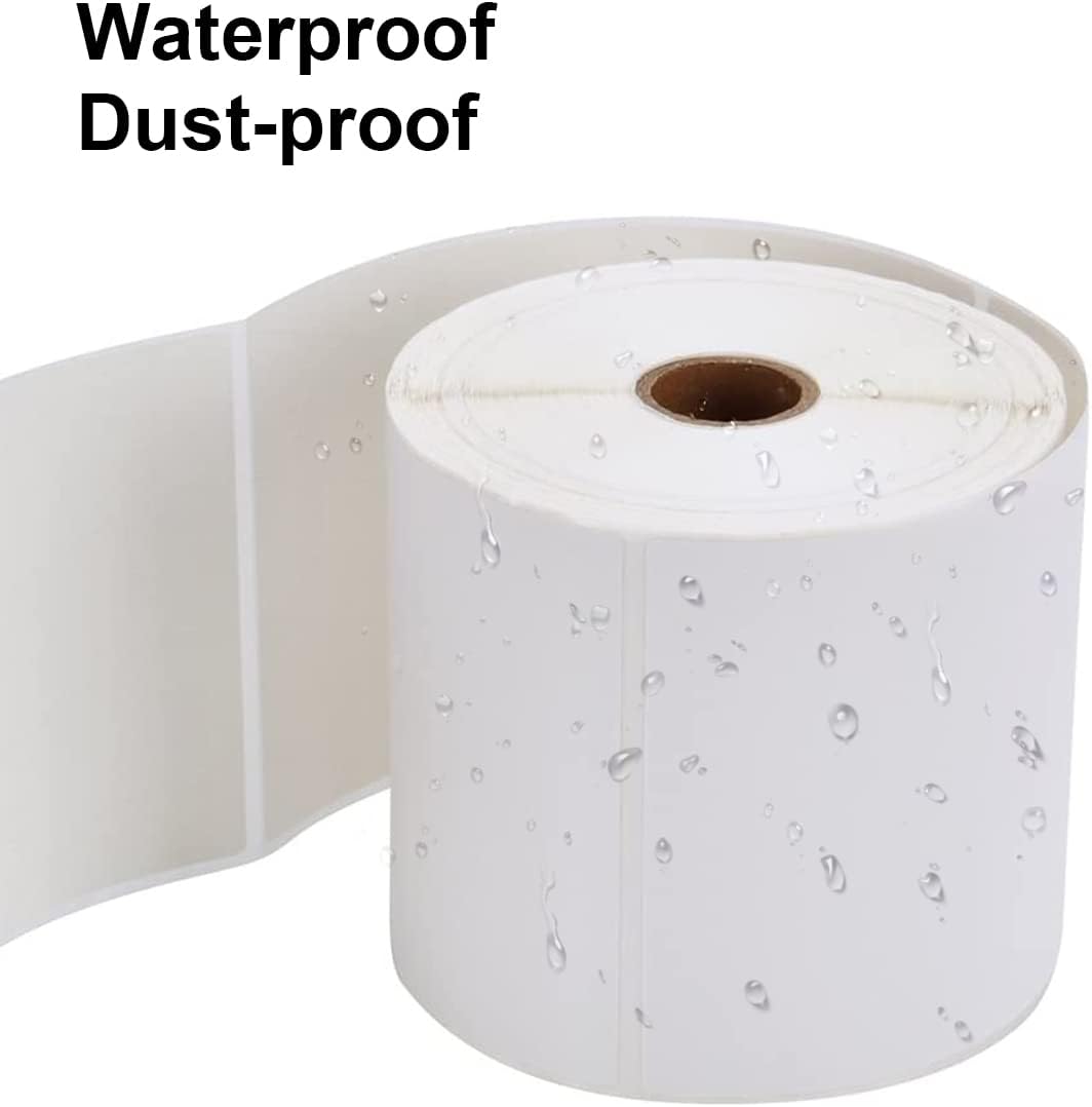 9527 Product Fanfold 4 x 6 Direct Thermal Labels White Perforated Shipping Labels, 500pcs per Stack,1 Stack