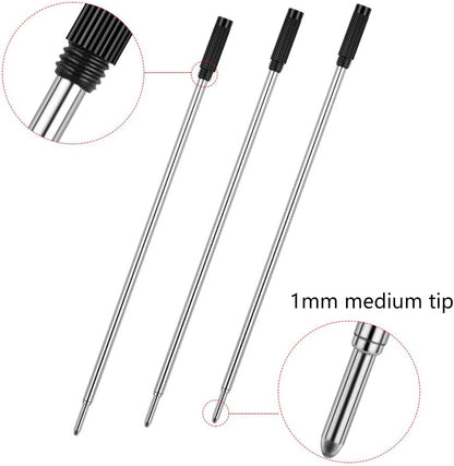 Unibene Cross Compatible Ballpoint Pen Refills 20 Pack, 1.0mm Medium Point-Black, Smooth Writing Replaceable German Ink Refill