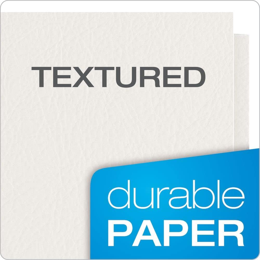 Oxford Twin-Pocket Folders, Textured Paper, Letter Size, Dark Blue, Holds 100 Sheets, Box of 25 (57538EE)