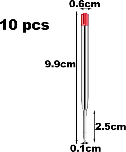 Pack of 10 Replaceable Ballpoint Pen Refills, G2 Gel Ink Refills,1mm Medium Point,Twist Pen Refill,Ball Point Pen Refills,Ink Refills for Pens,Black Ink Refills