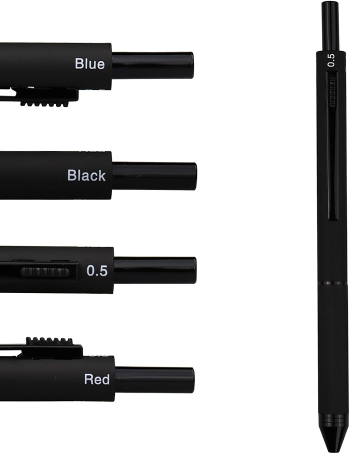 DUNBONG Ballpoint Metal D1 Refill for Multifunction Pen, Black pack of 5 pieces (Black)