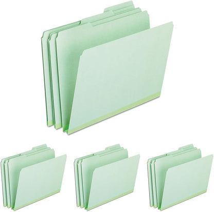 Pendaflex 1" Expansion Pressboard File Folders with 1/3 Cut Tab, Letter, Blue, 25/Box (9200T 1/3)
