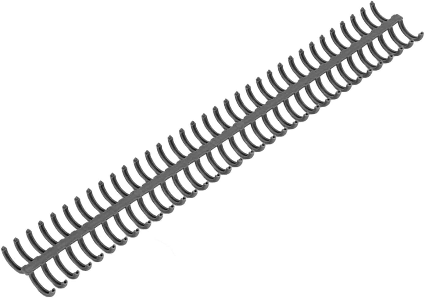 10 Pcs 15mm/0.59 in Binding Coils 32 Loop Spine for Books, Plastic Binding Rings for Manual Binding Machine, Wire Coils for Report Covers, Documents, Presentations, DIY Projects(Black)
