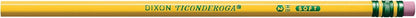 Ticonderoga Wood-Cased Pencils, Pre-Sharpened, 2 HB Soft, Yellow, 12 Count