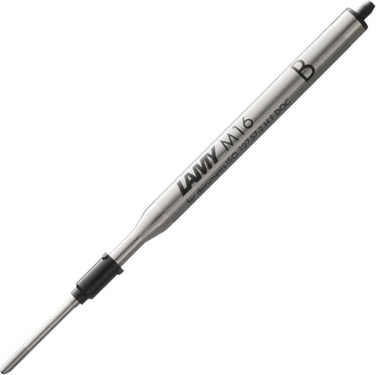 Lamy M16 ballpoint pen refill with large capacity, metal - Original replacement refill for all ballpoint pen models - Indelible - Broad line width in black ink