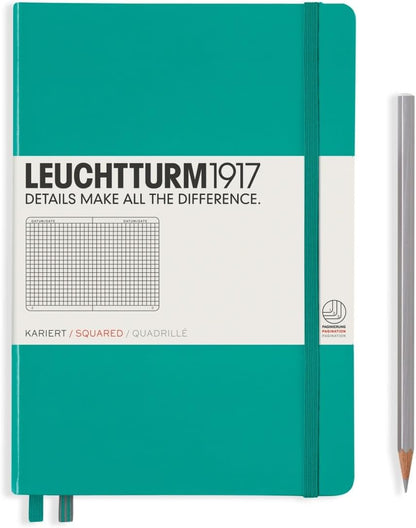 LEUCHTTURM1917 - Notebook Hardcover Medium A5-251 Numbered Pages for Writing and Journaling (Navy, Ruled)