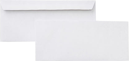 Amazon Basics #10 Security Tinted Business Envelopes for Documents and Invoices, Quality Seal, 4-1/8" x 9-1/2", White, Pack of 500