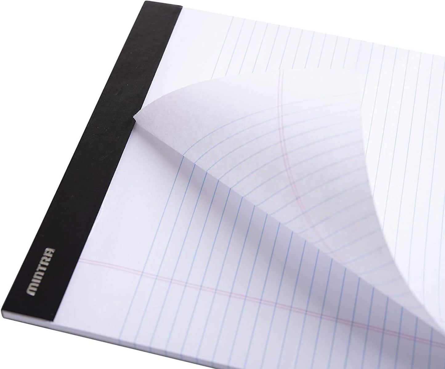 Mintra Office White Legal Pads – Ruled Notepads and Micro-Perforated Sheets, Ideal for Writing, Note-Taking & Creativity, Office, or Professional Use, Basic Pad 6 pack, 8.5"x11" (Narrow Ruled)