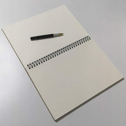 YUREE B5 Spiral Notebook/Spiral Journal Unruled, 100gsm Thick Blank Paper & Hard Kraft Cover, 65 Sheets (130 Pages), 3-Pack, 10.5" x 7.2", Blue