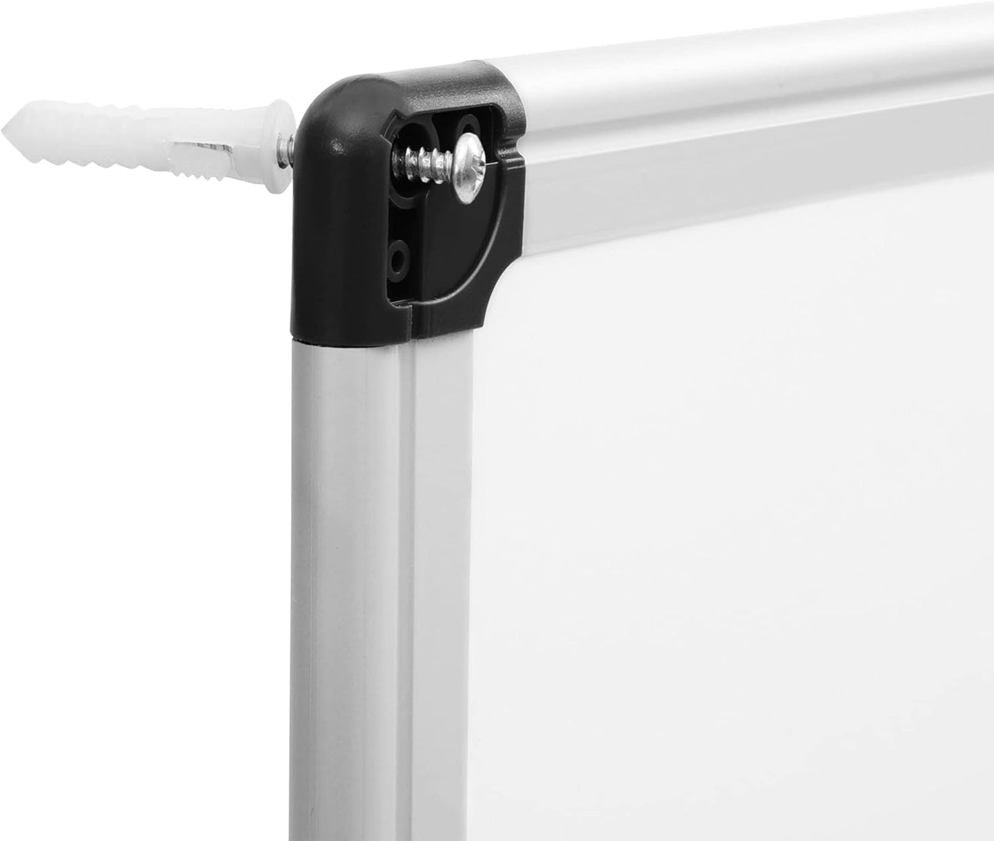 Amazon Basics Magnetic Dry Erase Whiteboard, 36 x 48-inch, Aluminum Frame, Silver/White, Easy to Install
